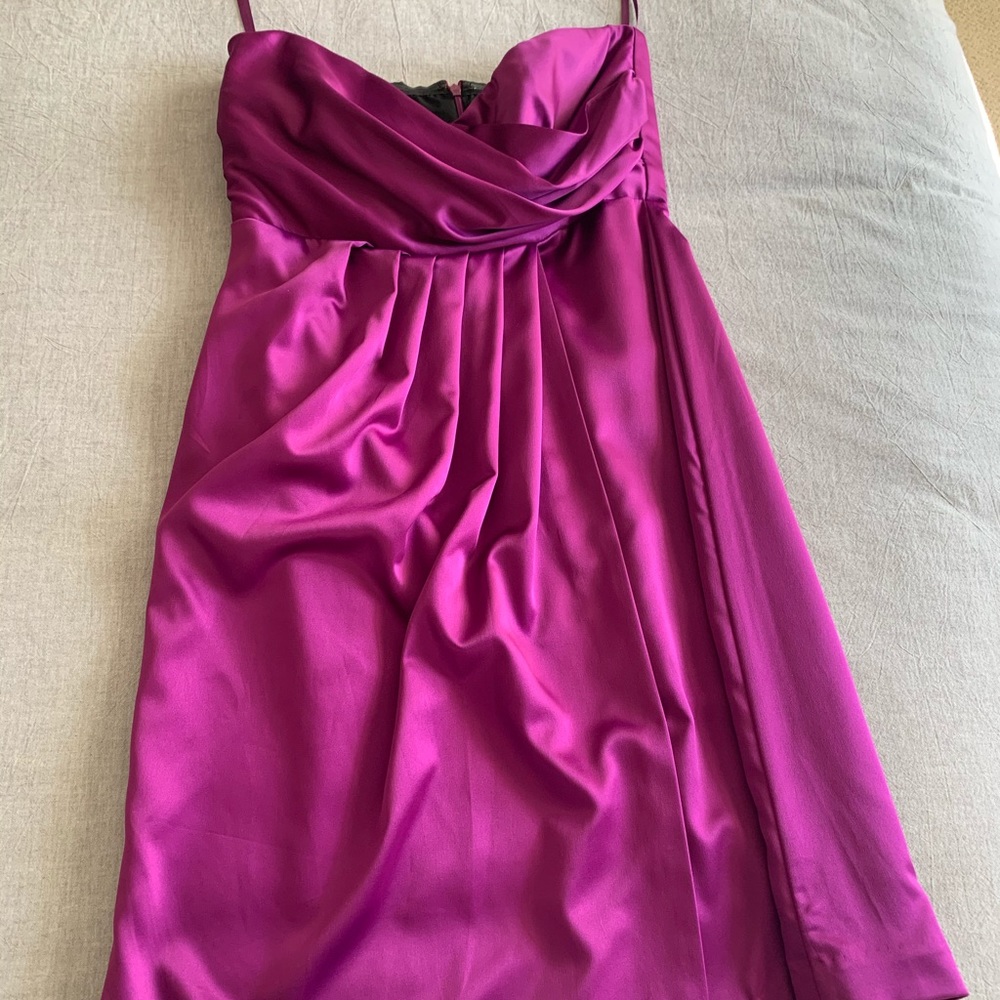 bodycon strapless purple/pink dress